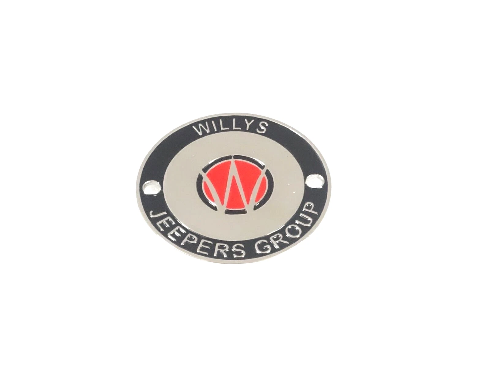 BADGE EMBLEM MONOGRAM FOR VINTAGE WILLYS JEEPERS GROUP #V343-8