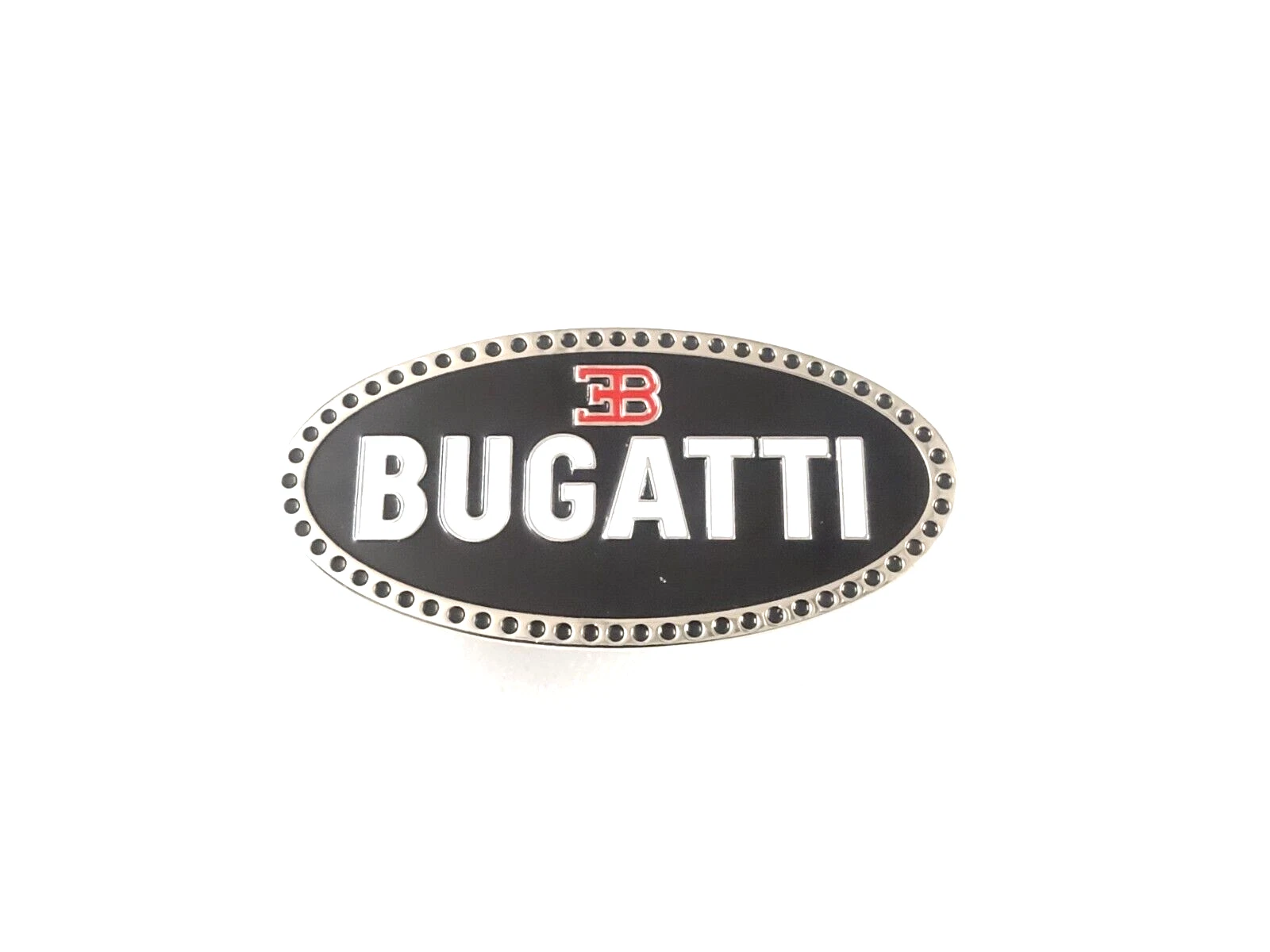 BADGE EMBLEM FITS TO VINTAGE BUGATTI RADIATOR GRILL IN BLACK #V351-8