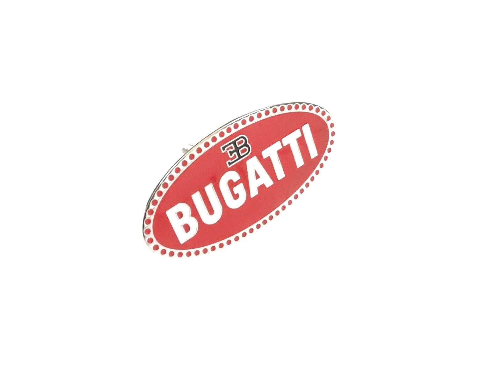 Early Bugatti Radiator Front Grill Hood Bonnet Badge Emblem Brass Chrome #V352-8