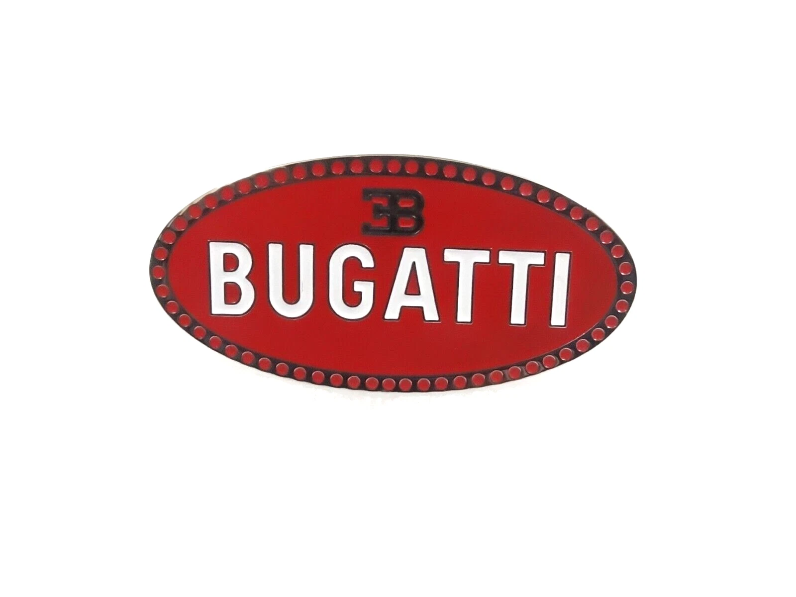 Early Bugatti Radiator Front Grill Hood Bonnet Badge Emblem Brass Chrome #V352-8