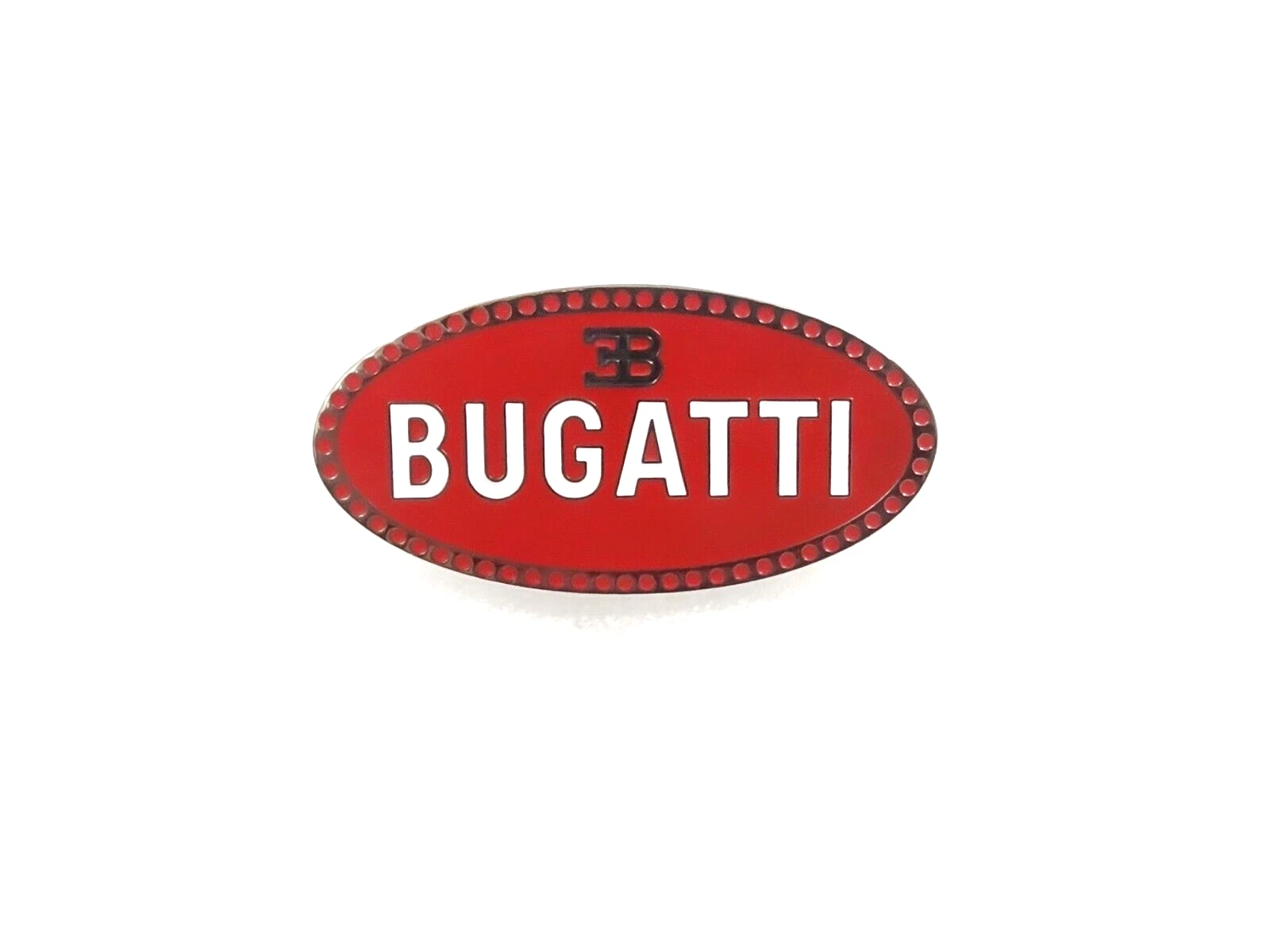 Early Bugatti Radiator Front Grill Hood Bonnet Badge Emblem Brass Chrome #V352-8