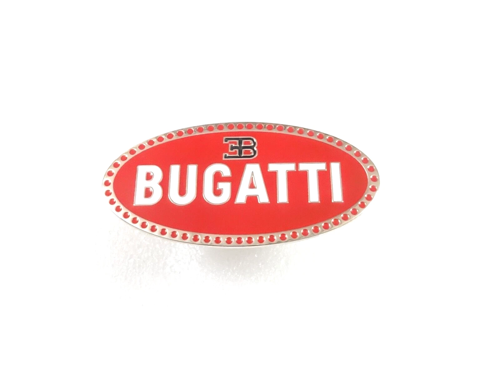 Early Bugatti Radiator Front Grill Hood Bonnet Badge Emblem Brass Chrome #V352-8
