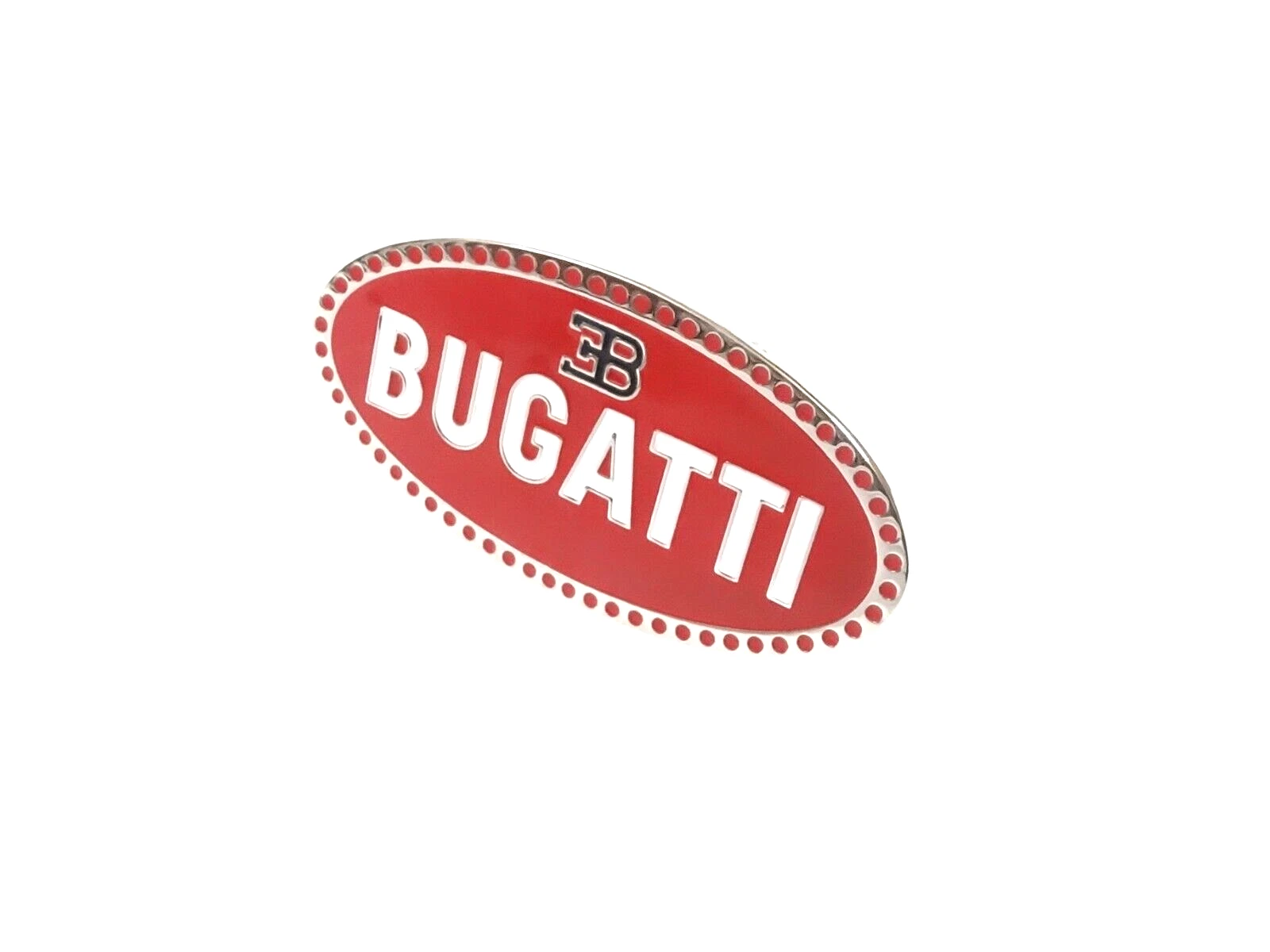 Early Bugatti Radiator Front Grill Hood Bonnet Badge Emblem Brass Chrome #V352-8