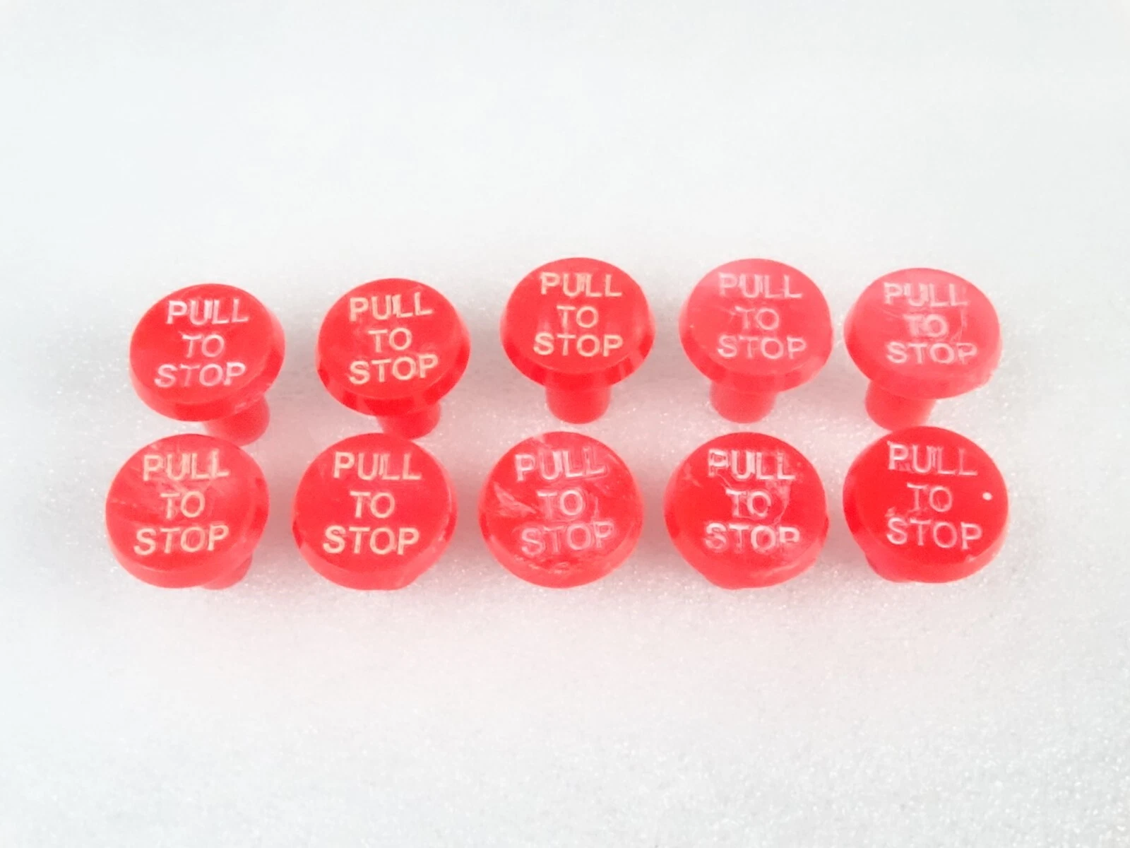 10 x Stop Cable Knob Red For Massey Ferguson TEF Tractor 20 165 240 290 65 FE35