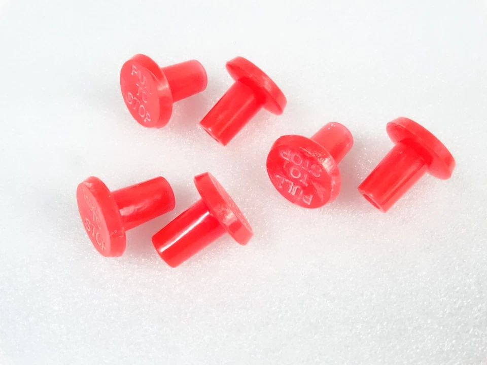 6x Stop Cable Knob Red For Massey Ferguson TEF Tractor 20 165 240 290 35 65 FE35