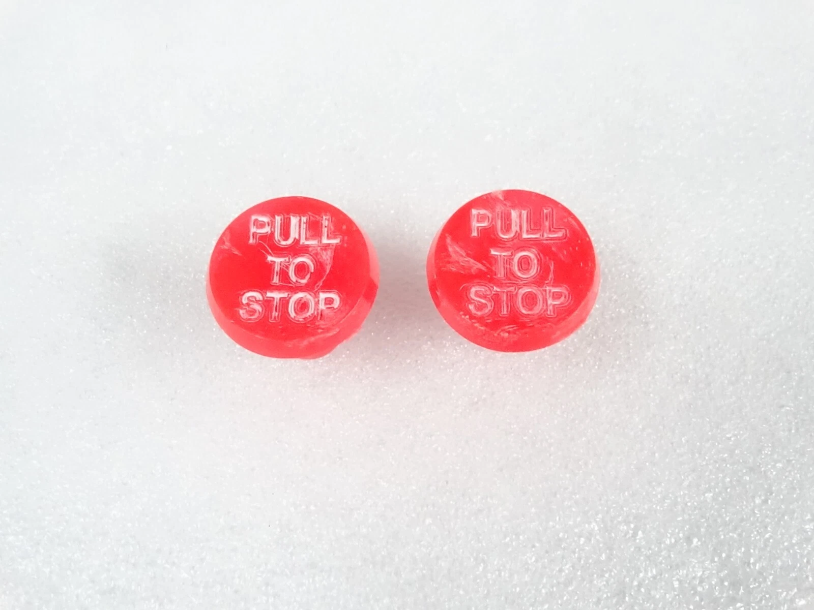 2 x Massey Ferguson Tractor 35X 135 65 Stop Control Knob (Red) #15C15