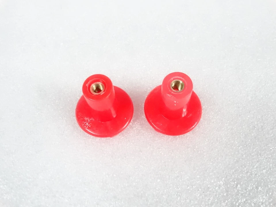 2x Stop Cable Knob Red For Massey Ferguson TEF Tractor 20 165 240 290 35 65 FE35