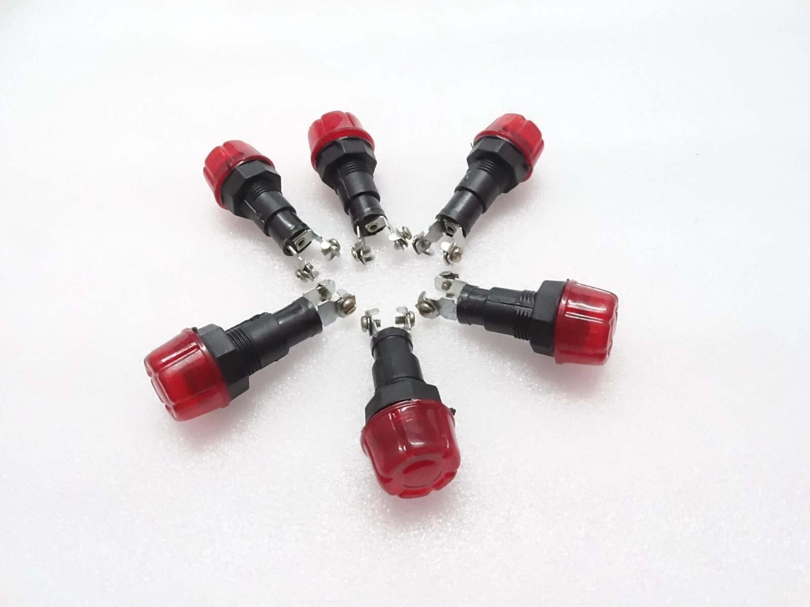 6x RED DASH CHARGING WARNING LIGHT LAMP 12V (Without Bulb) FITS Massey Ferguson