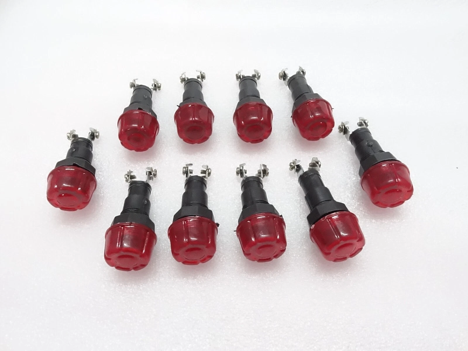 10x RED DASH CHARGING WARNING LIGHT LAMP 12V (Without Bulb) FITS Massey Ferguson