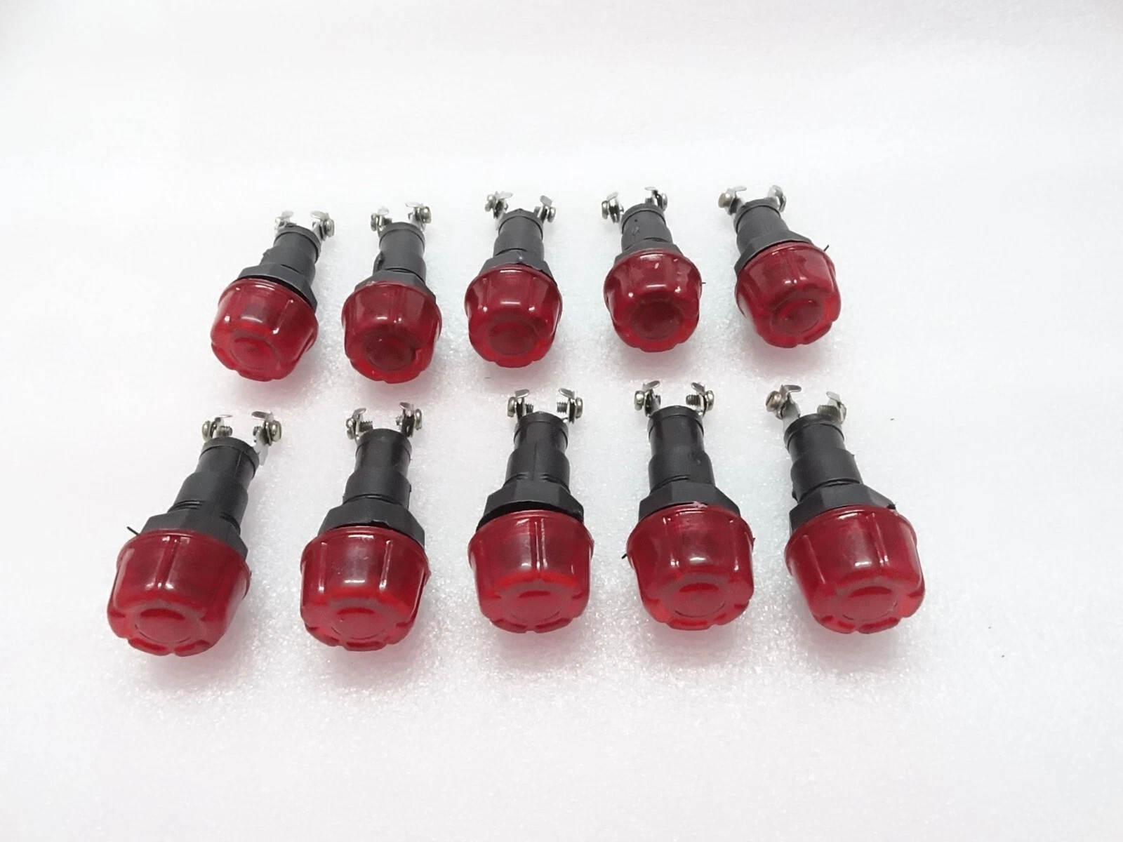 10x RED DASH CHARGING WARNING LIGHT LAMP 12V (Without Bulb) FITS Massey Ferguson