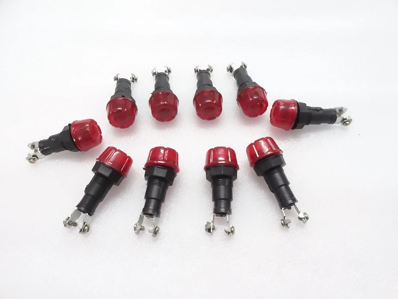 10x RED DASH CHARGING WARNING LIGHT LAMP 12V (Without Bulb) FITS Massey Ferguson