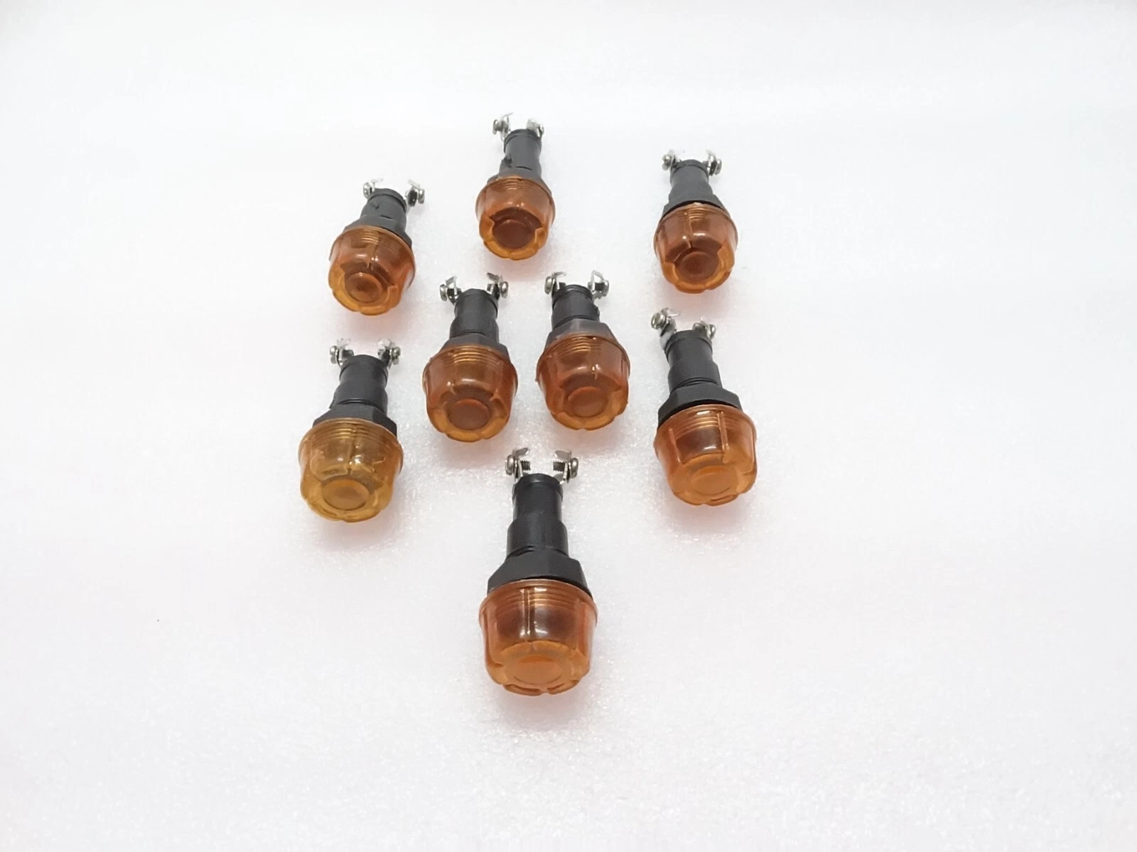 8x AMBER DASH CHARGING WARNING LIGHT LAMP 12V (Without Bulb) FIT Massey Ferguson