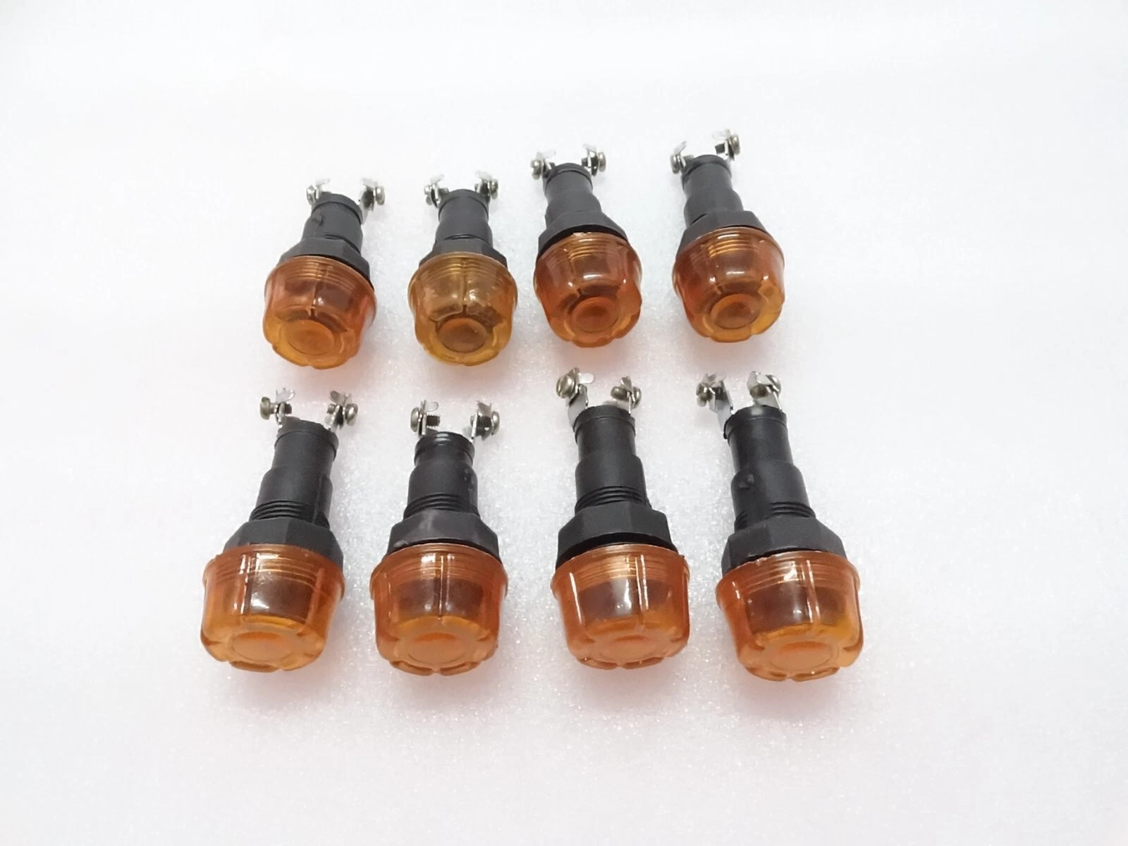 8x AMBER DASH CHARGING WARNING LIGHT LAMP 12V (Without Bulb) FIT Massey Ferguson