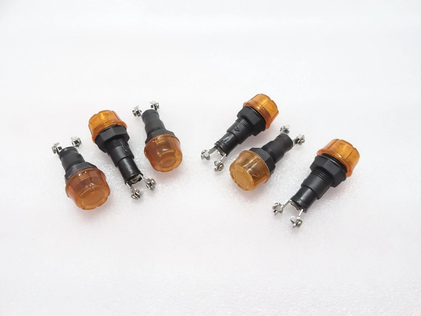6x AMBER DASH CHARGING WARNING LIGHT LAMP 12V (Without Bulb) FIT Massey Ferguson