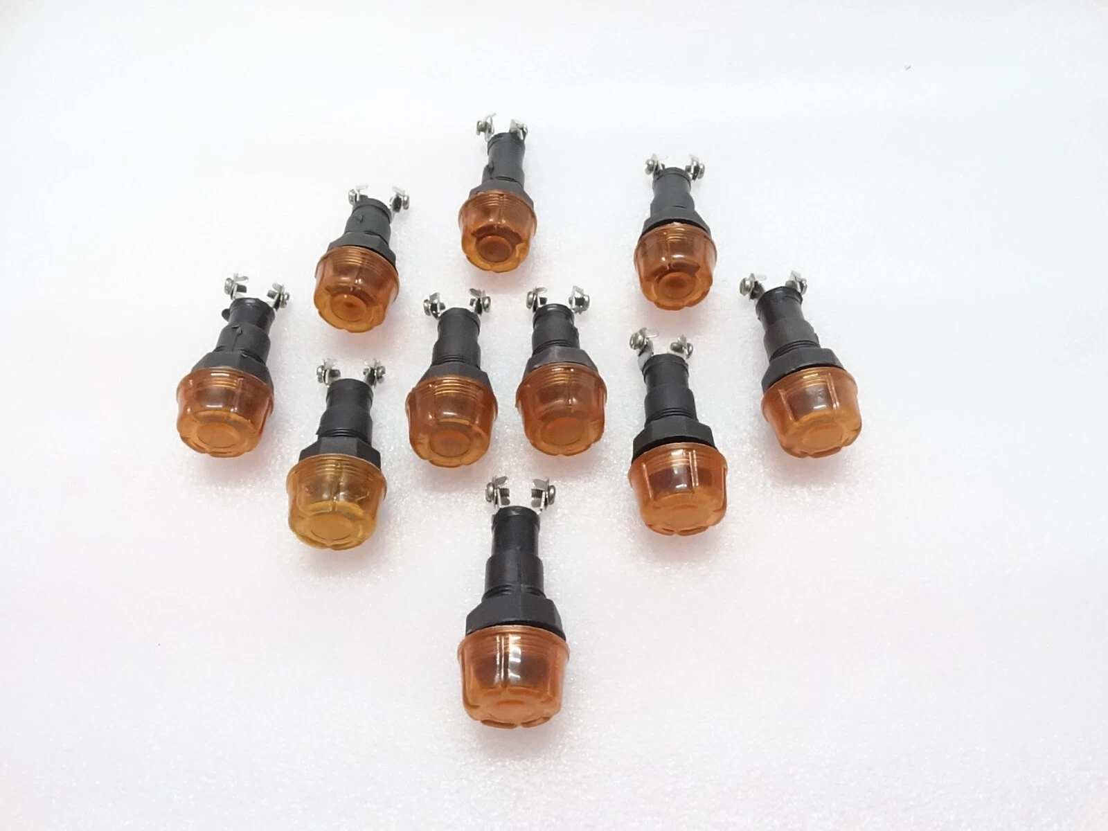 10xAMBER DASH CHARGING WARNING LIGHT LAMP 12V (Without Bulb) FIT Massey Ferguson