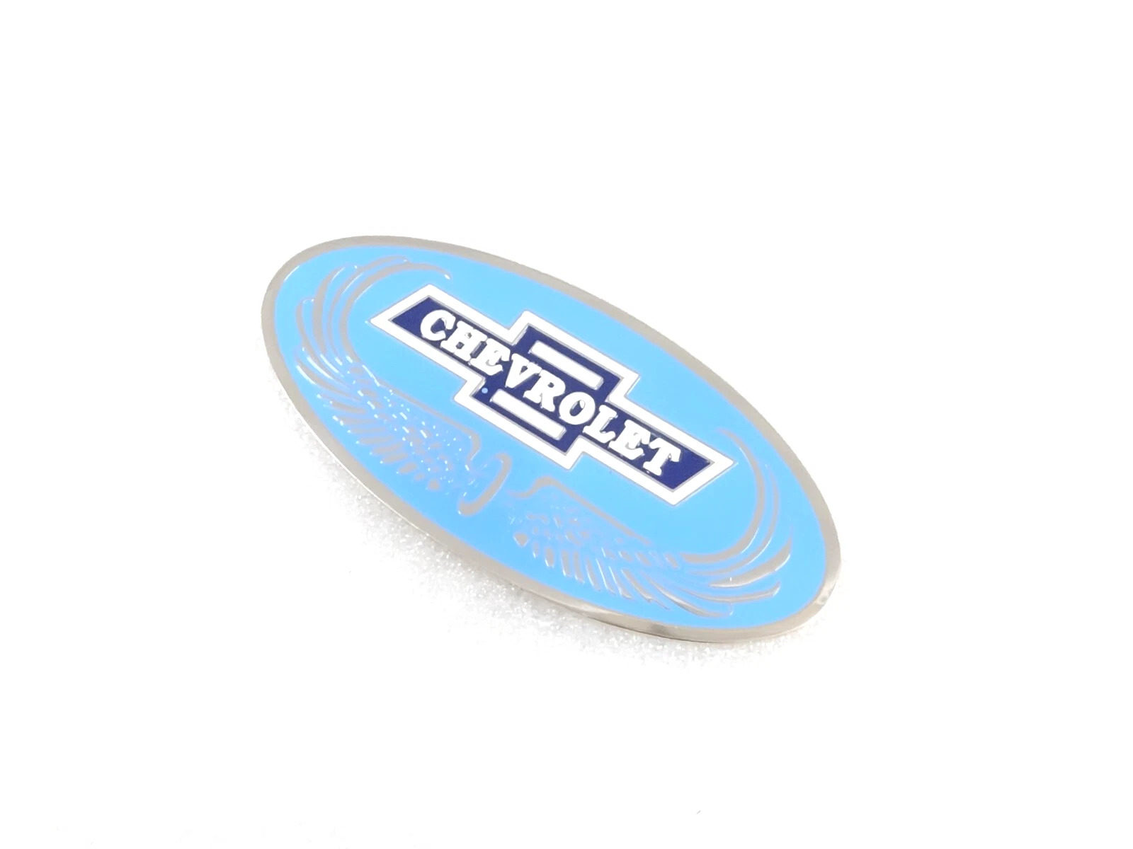 BADGE EMBLEM MONOGRAN FITS CLASSIC VINTAGE CHEVY CHEVROLET IN BLUE #V413-8
