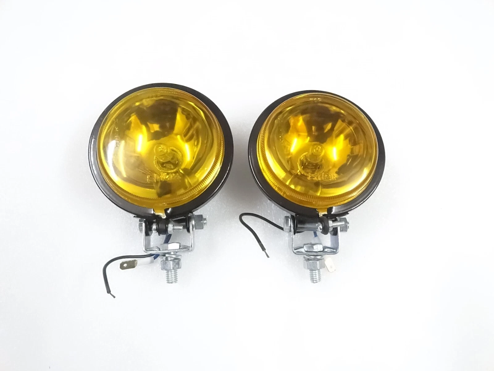 2x 3.5" Spot Light Yellow Lens & Halogen Bulb For Jeep Car Bike Scooter #17-41