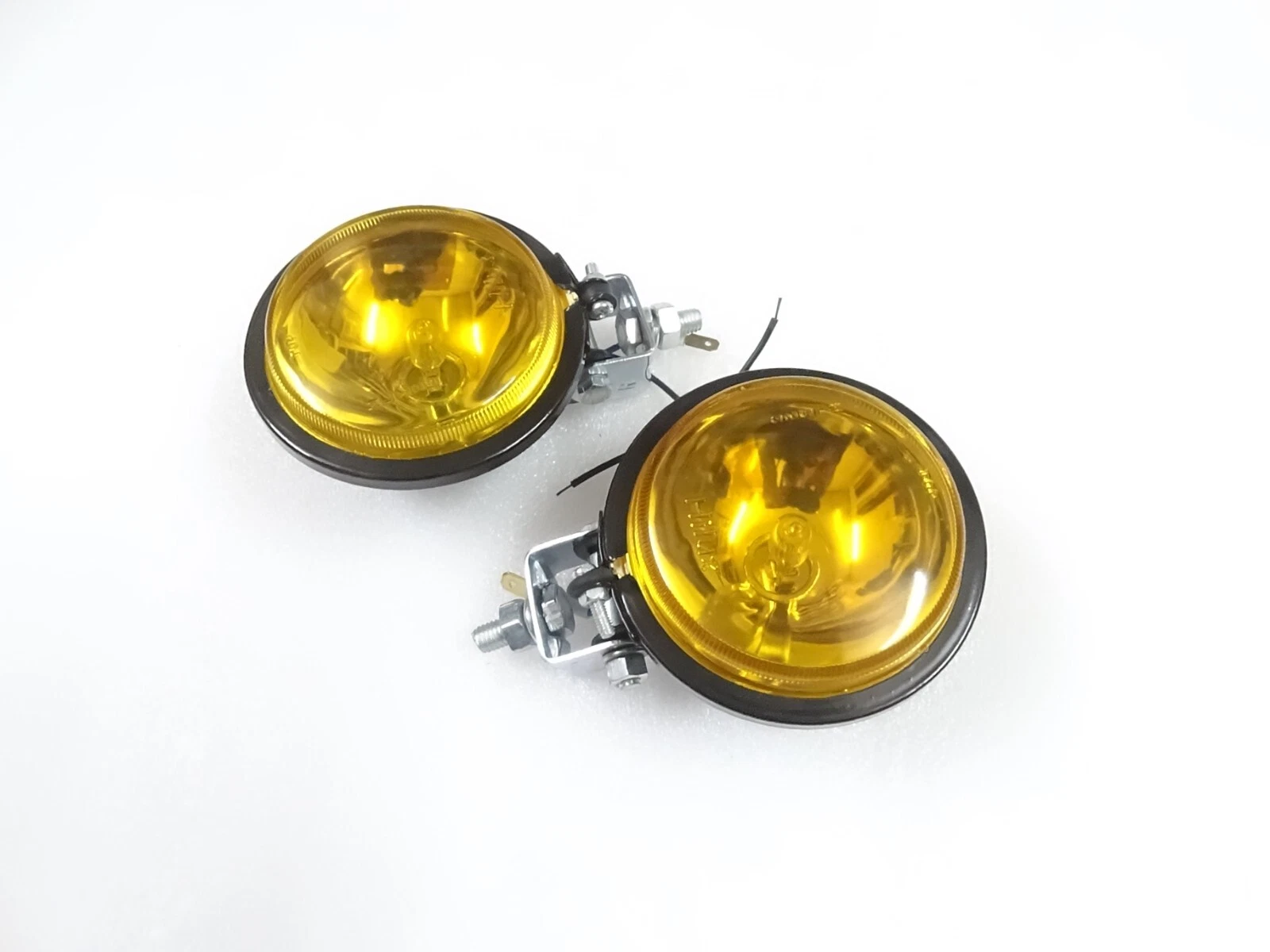 2x 3.5" Spot Light Yellow Lens & Halogen Bulb For Jeep Car Bike Scooter #17-41