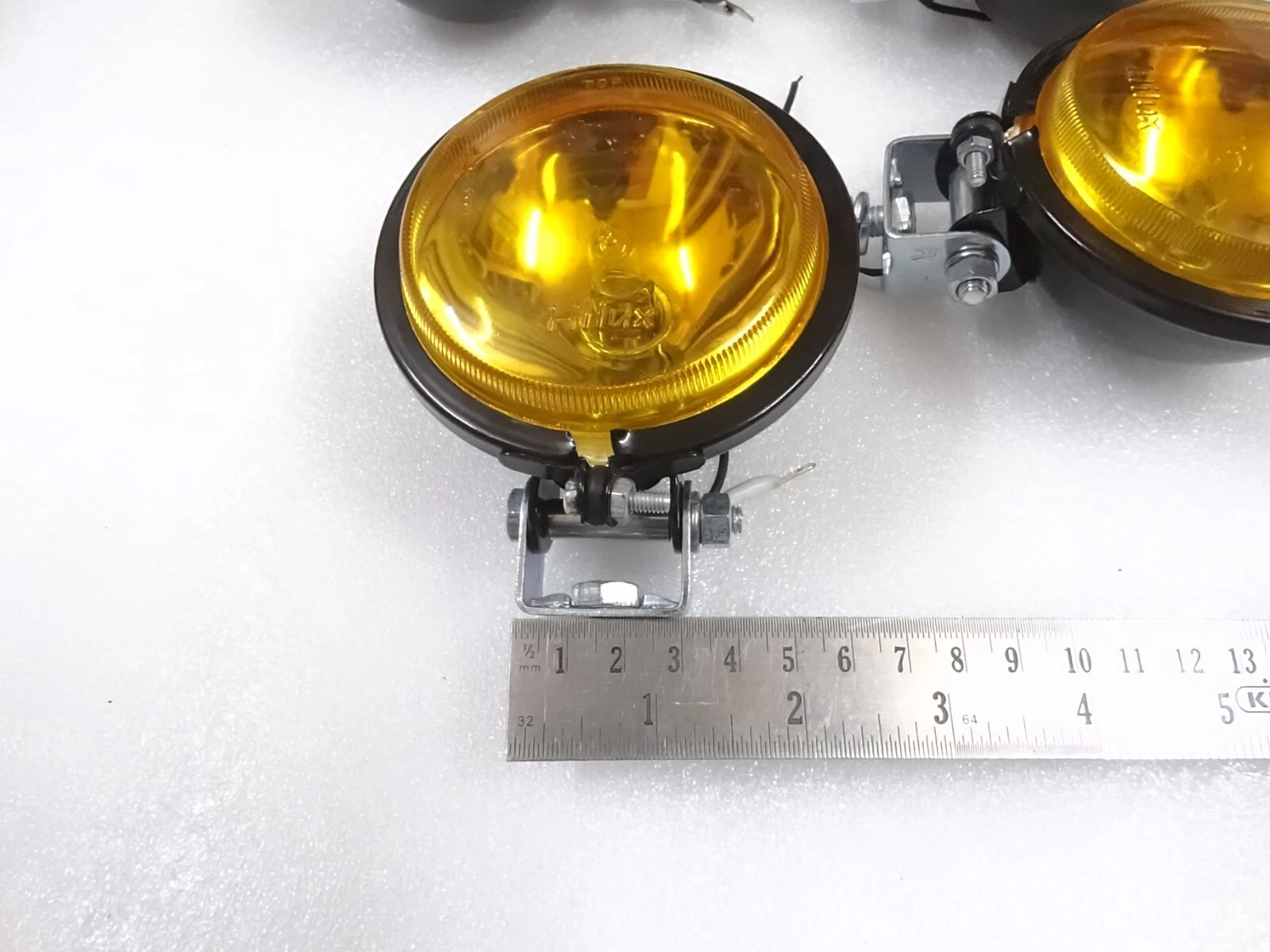 4x 3.5" Spot Light Yellow Lens & Halogen Bulb For Jeep Car Bike Scooter #17-41