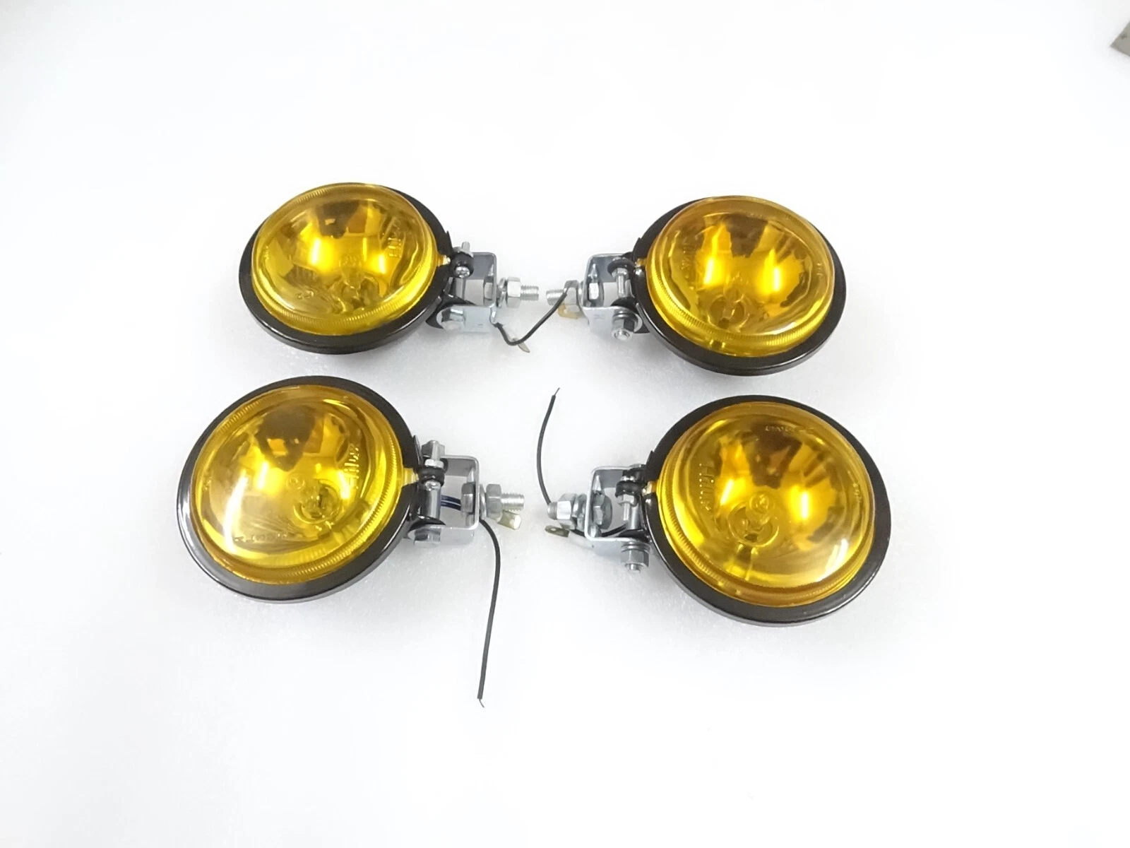 4x 3.5" Spot Light Yellow Lens & Halogen Bulb For Jeep Car Bike Scooter #17-41