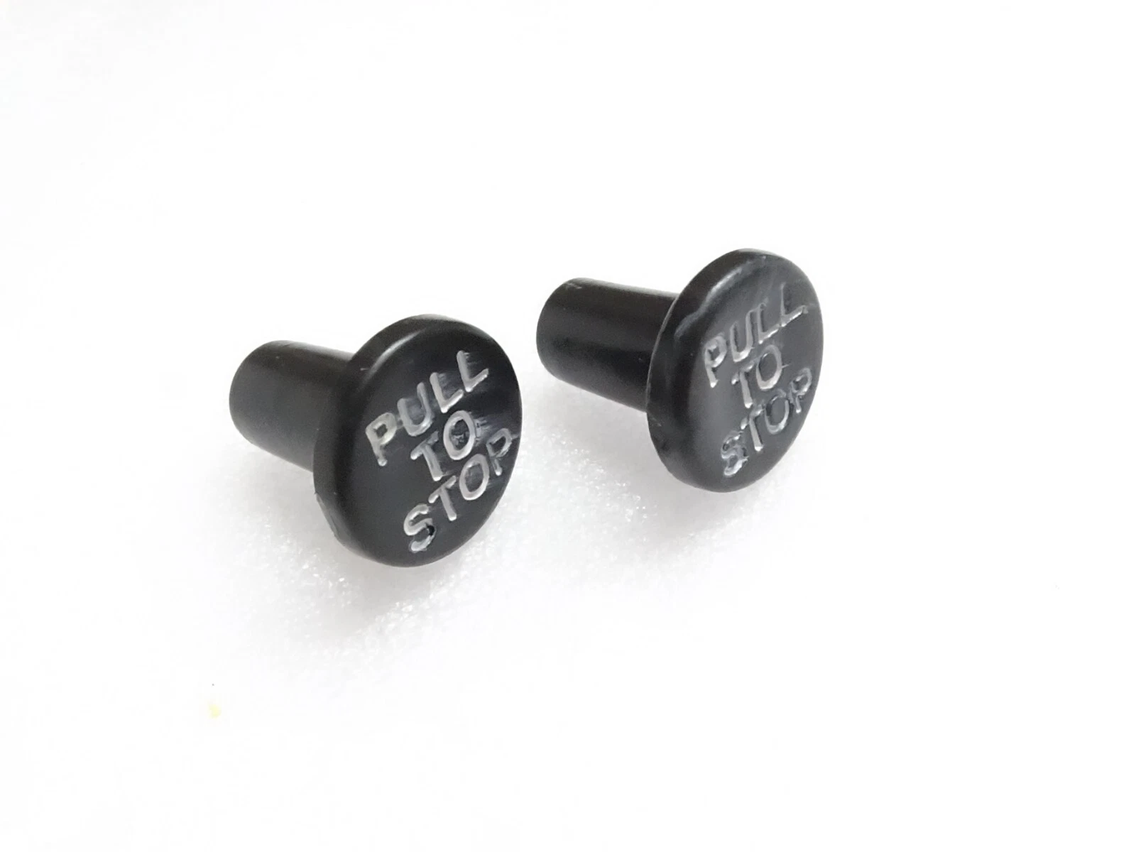 2x Stop Control Knob (Black) For Massey Ferguson Tractor #17D24