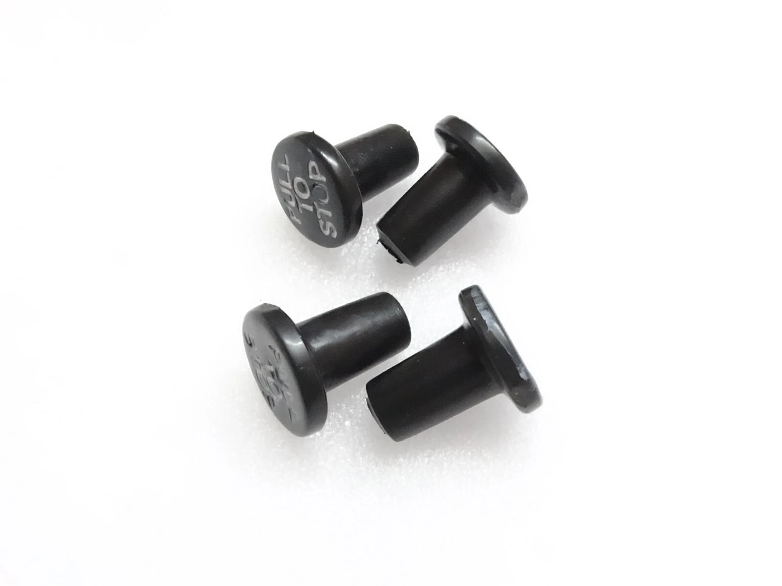 4x Stop Control Knob (Black) For Massey Ferguson Tractor #17D24