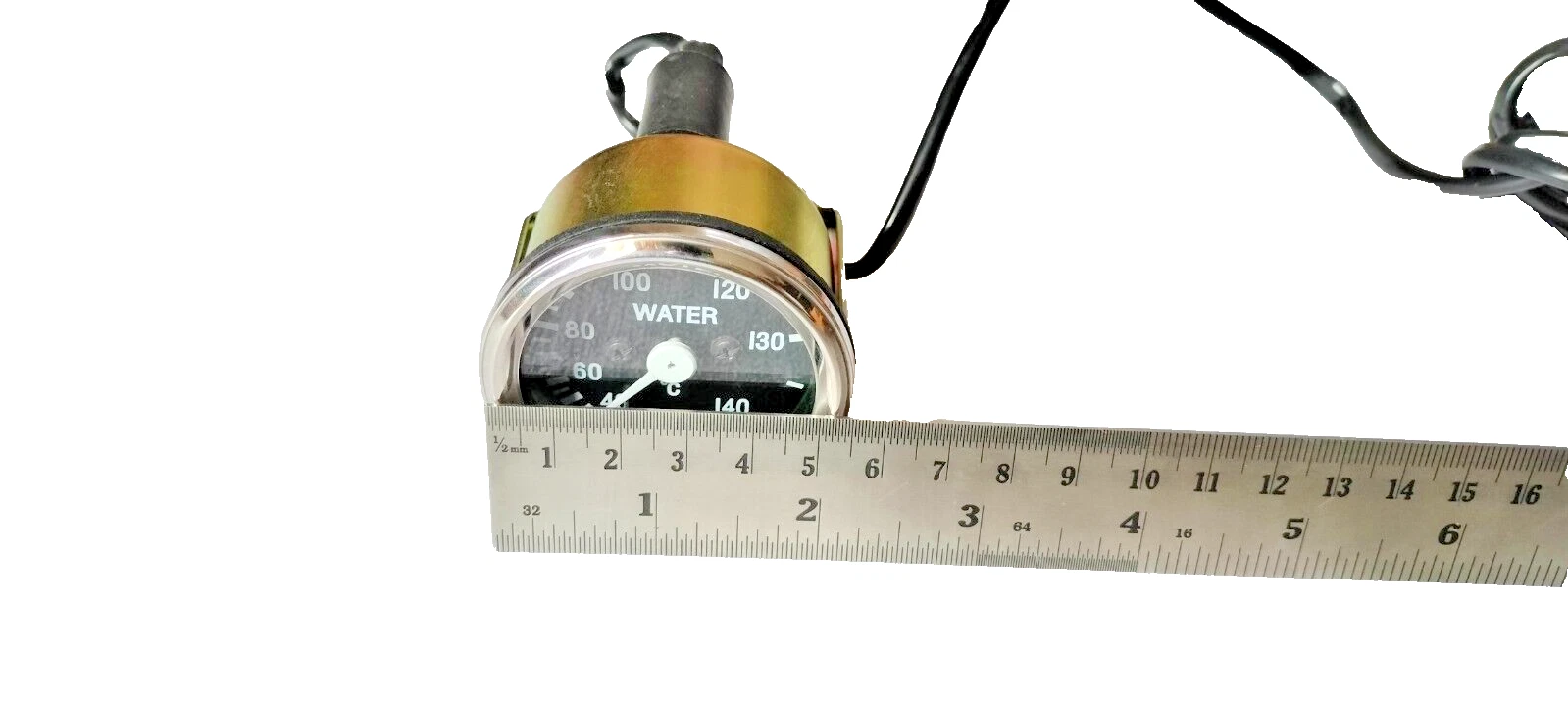 Smiths Replica Water Temp Gauge Black Bezel #18-15