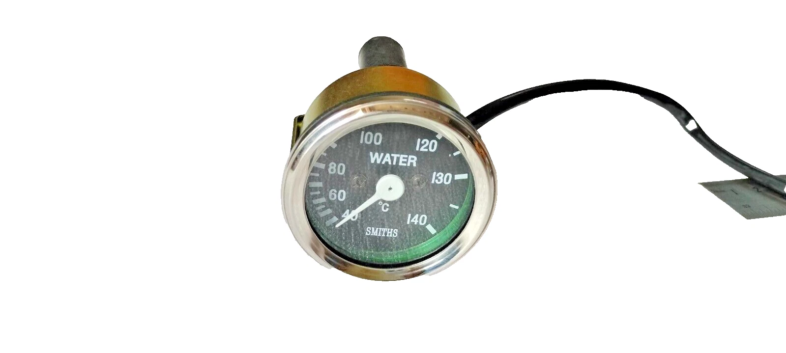 Smiths Replica Mechanical 52mm Water Temperature Gauge 40-140C Black Bezel