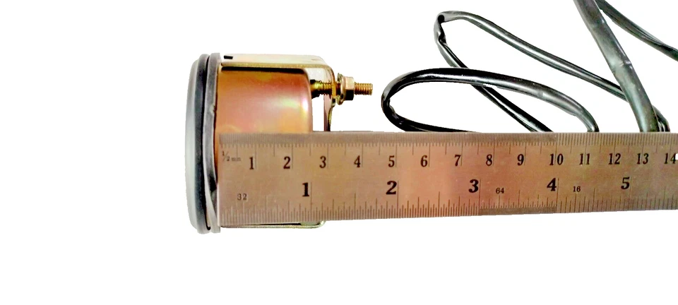 Water Temperature Gauge For Smith White Chrome 4 Meter Capillary #18-36