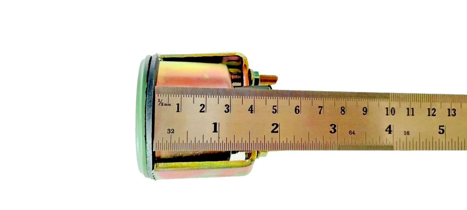 24V Gauge 52mm 2 1/16" Olive Green Bezel For Jeep Car Bus Truck Tractor Crane