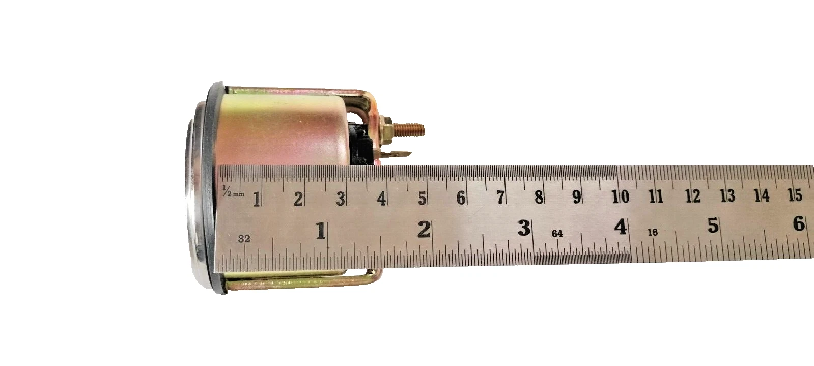 Volt Gauge Voltmeter VDO type, 2-1/16"/52mm, 12V w/wire harness For IH Tractor