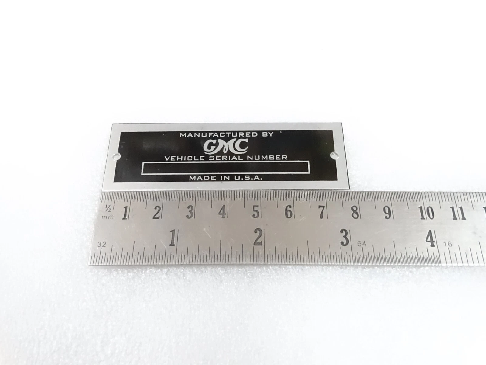DATA PLATE FOR GMC HOT ROD STREET CUSTOM #V307-8