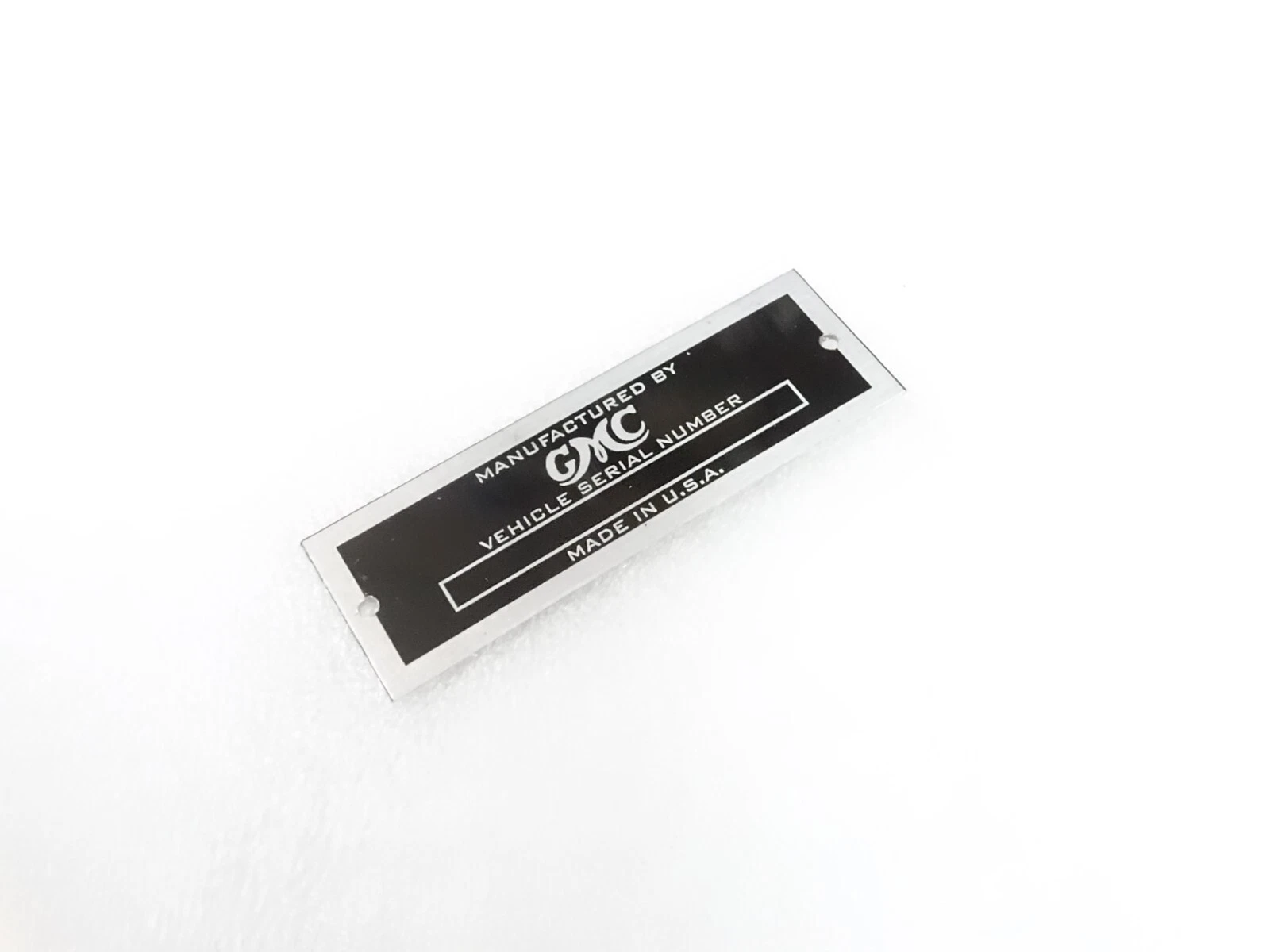 DATA PLATE FOR GMC HOT ROD STREET CUSTOM #V307-8