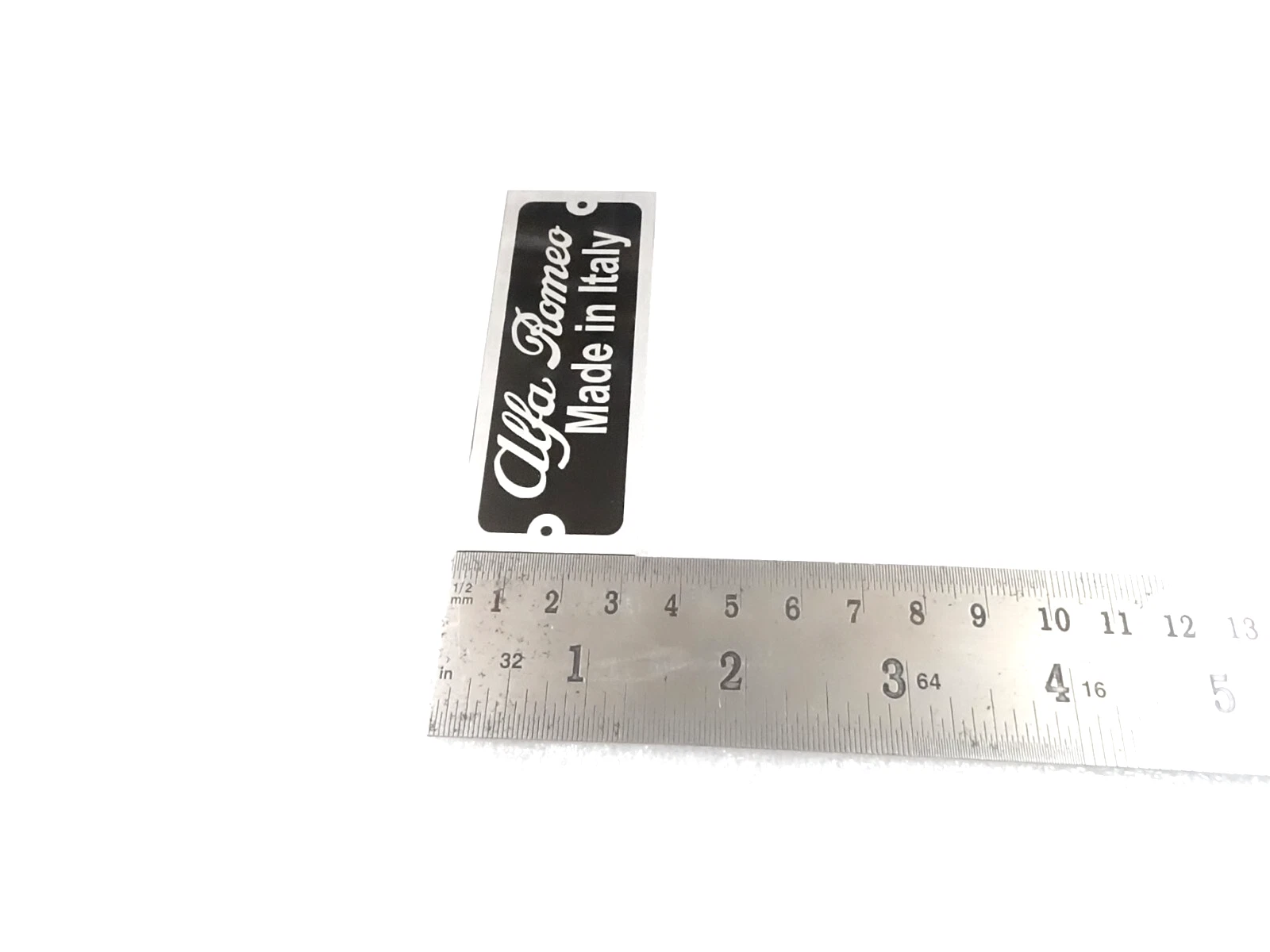 DATA PLATE FITS CLASSIC ALFA ROMEO MADE IN ITALY #V410-8