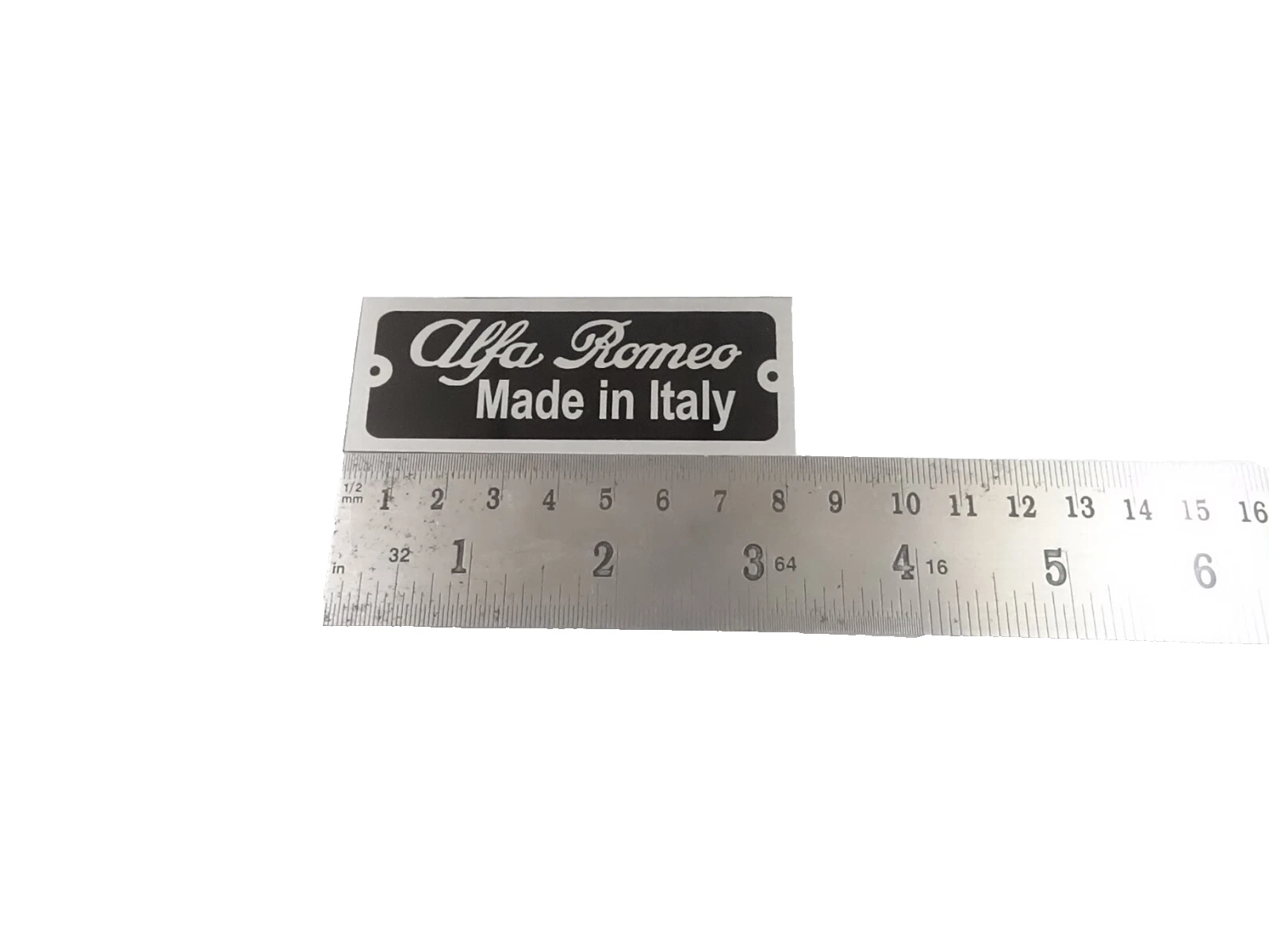 DATA PLATE FITS CLASSIC ALFA ROMEO MADE IN ITALY #V410-8