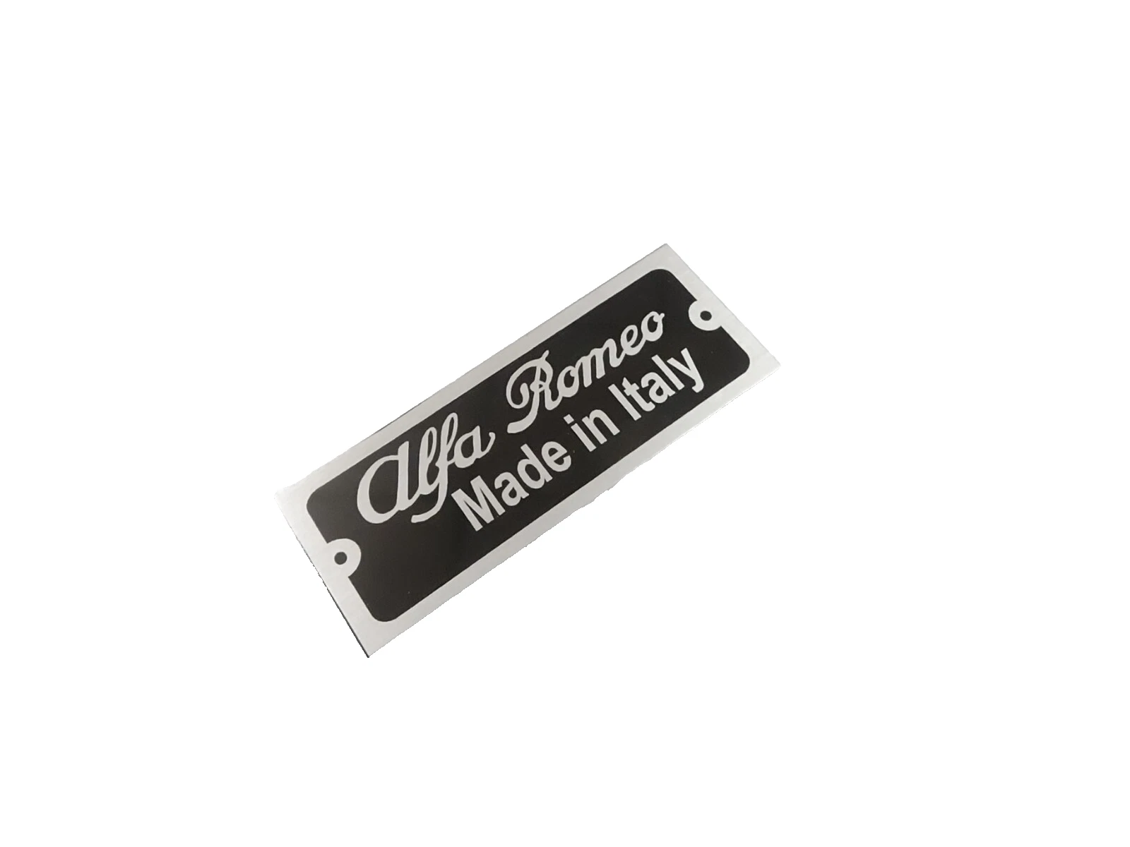 DATA PLATE FITS CLASSIC ALFA ROMEO MADE IN ITALY #V410-8