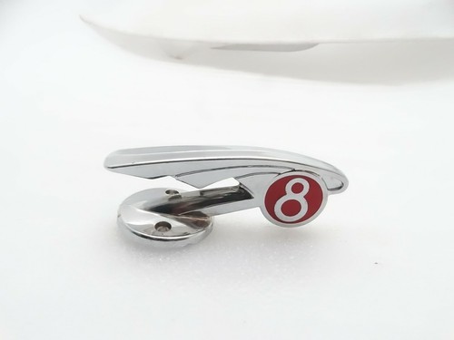 Vintage Morris 8 Car Bonnet Badge Logo Emblem Chromed PLASTIC